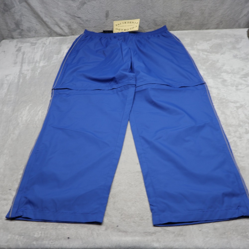 Colorado Timberline Pants Mens 2XL Blue Convertible Water Resistant 36x33 NEW